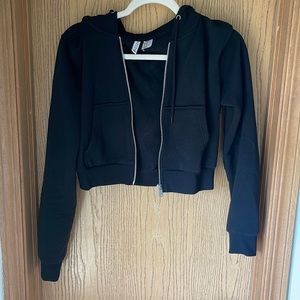 Medium cropped zip up.